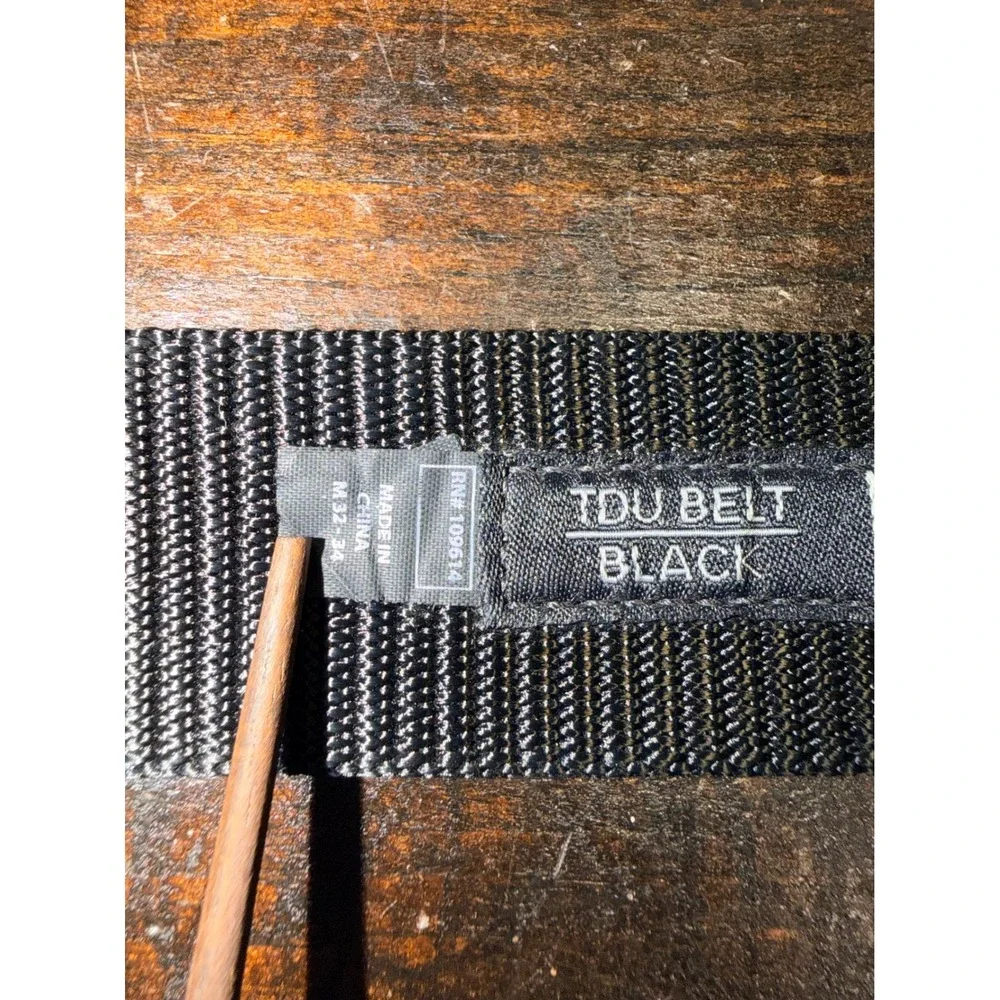 5.11 Tactical TDU Belt Black Nylon Webbing Mens‎ Medium 32-34 Model 59551